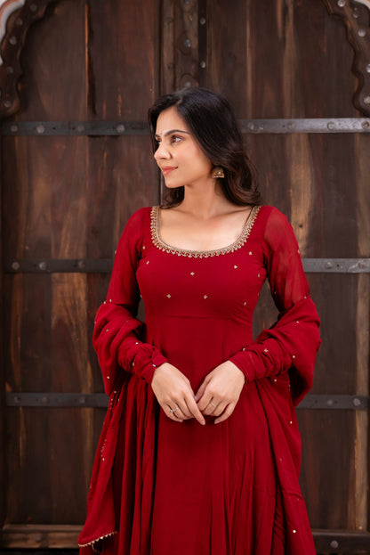 New wedding Specially Maroon Suit Set