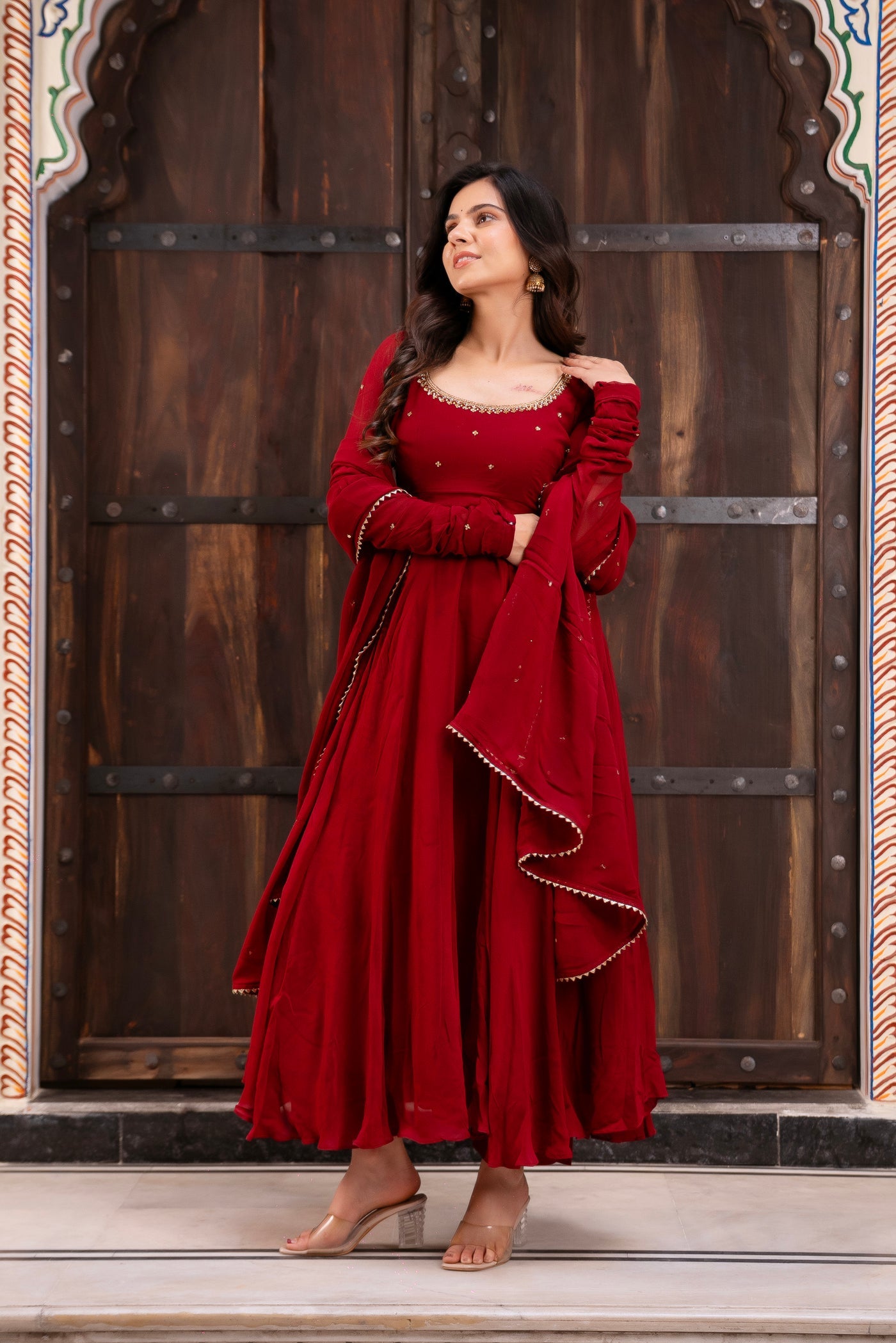New wedding Specially Maroon Suit Set