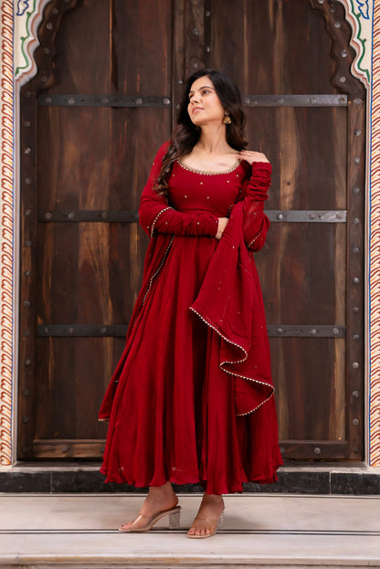 New wedding Specially Maroon Suit Set