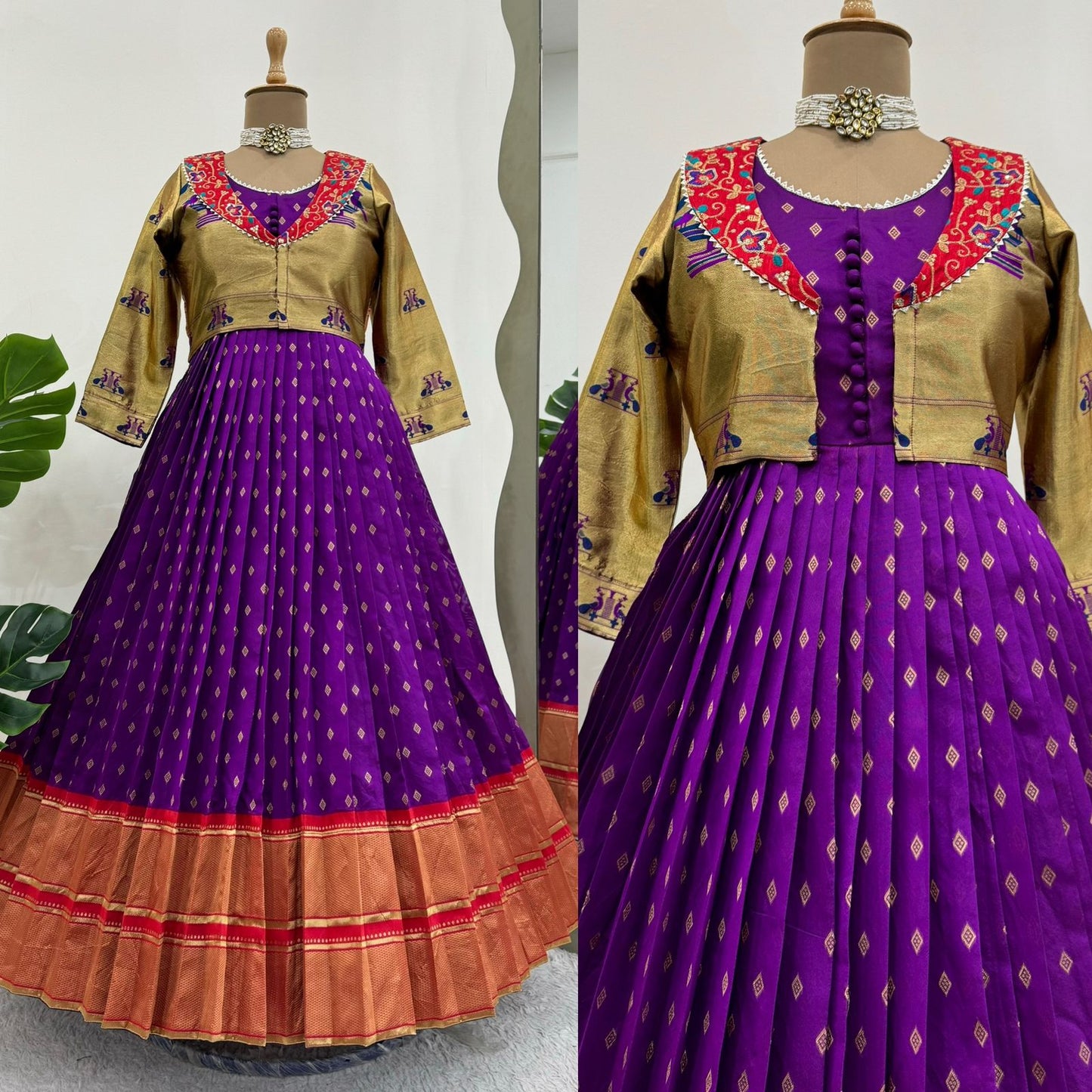 New Wedding Specially Jequard Designe worked  Lehnga choli