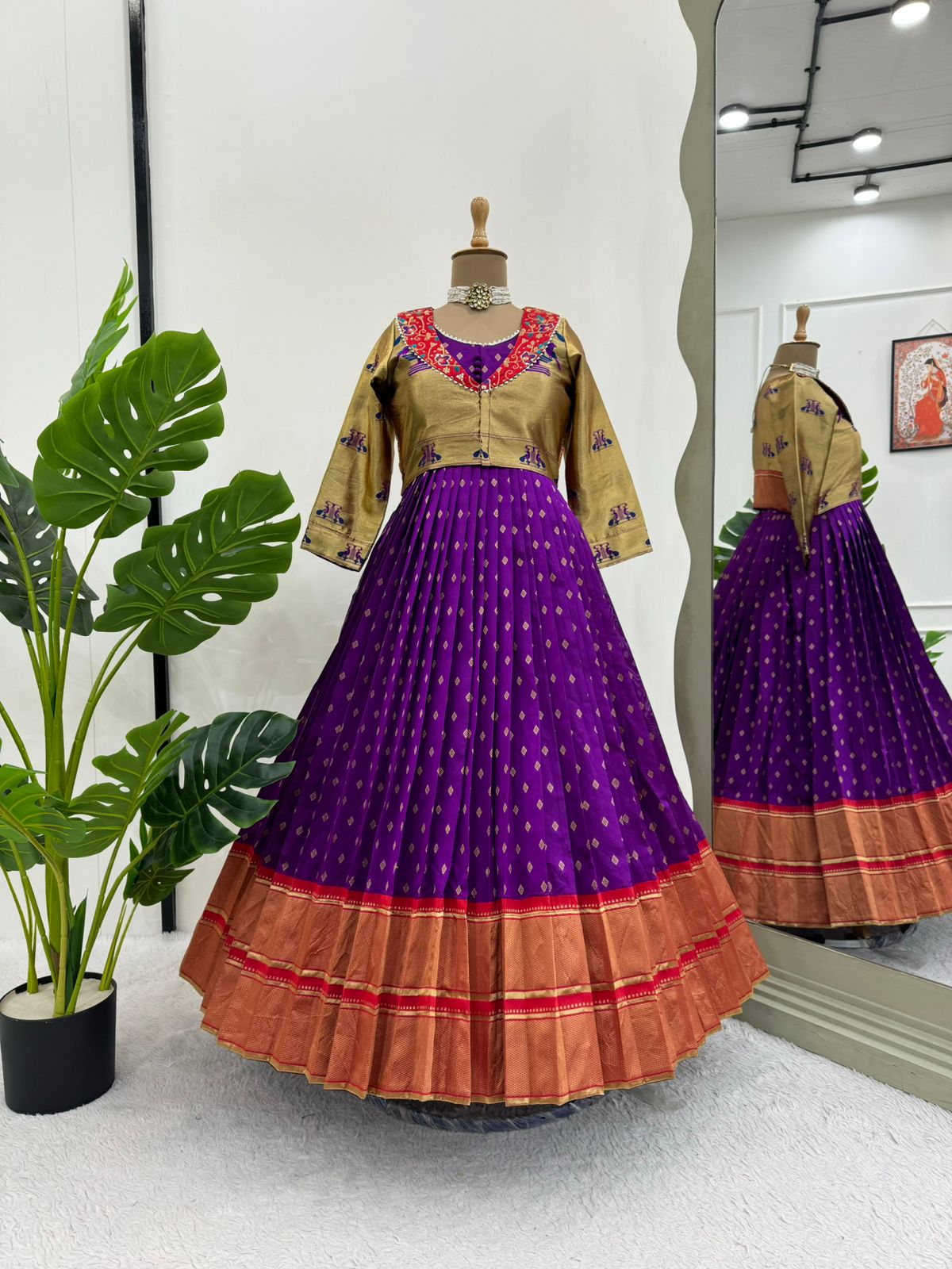 New Wedding Specially Jequard Designe worked  Lehnga choli