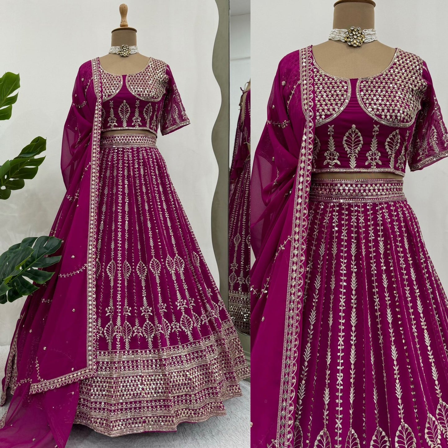 Heavy Boutique Collection With Fully embroidery worked Lehenga choli