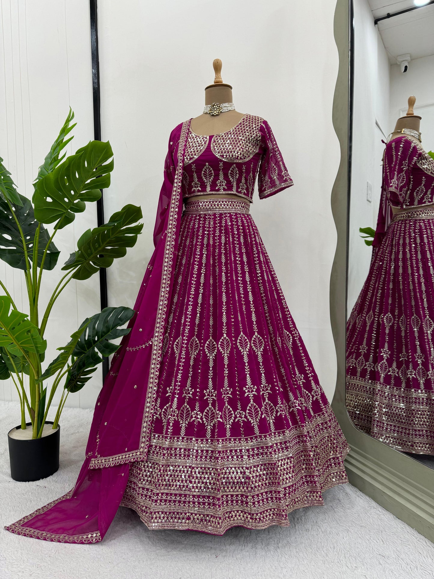 Heavy Boutique Collection With Fully embroidery worked Lehenga choli