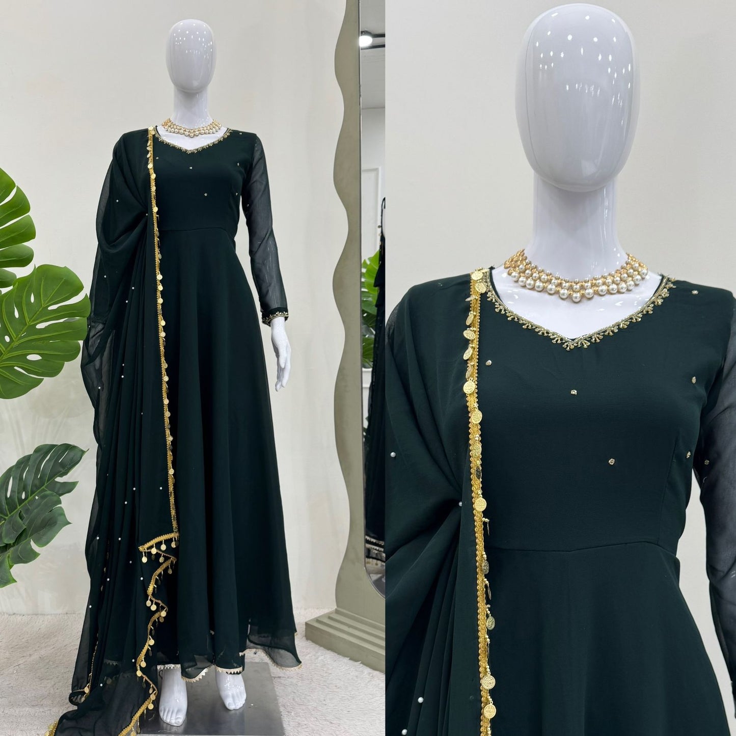 New Beautifully Fully faired Anarkali Gown