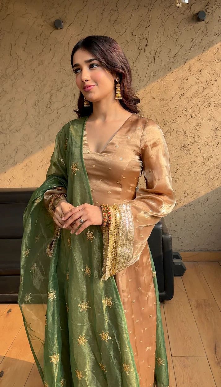 New Best Seller Fandy Satin Kruti and Plazo Set