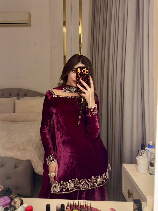 New Trend Wedding Colorful Top & Palazzo Set