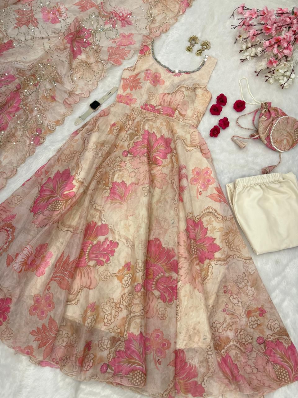 Luxury Bridal Wedding Special Anarkali Suit Set