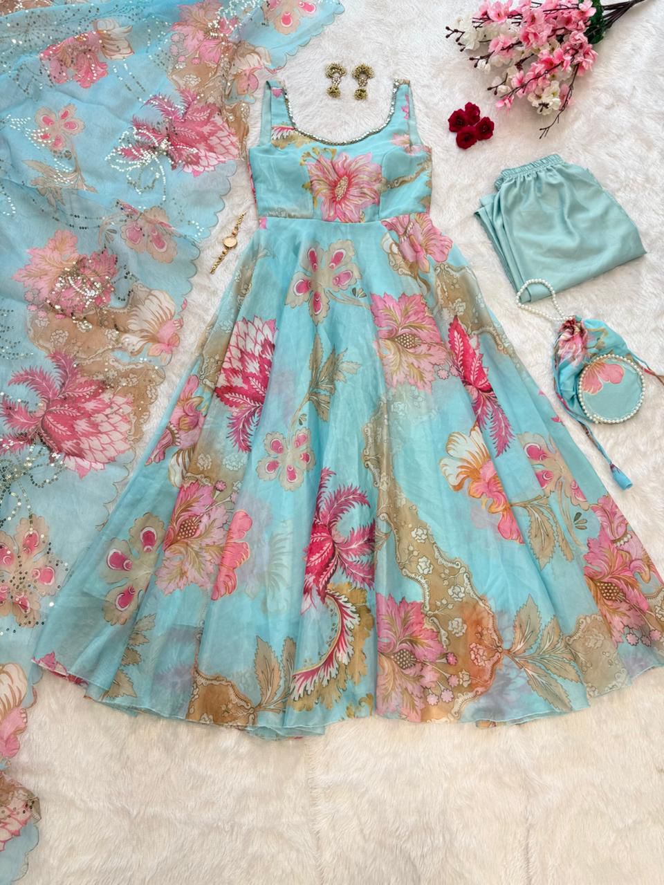 Luxury Bridal Wedding Special Anarkali Suit Set
