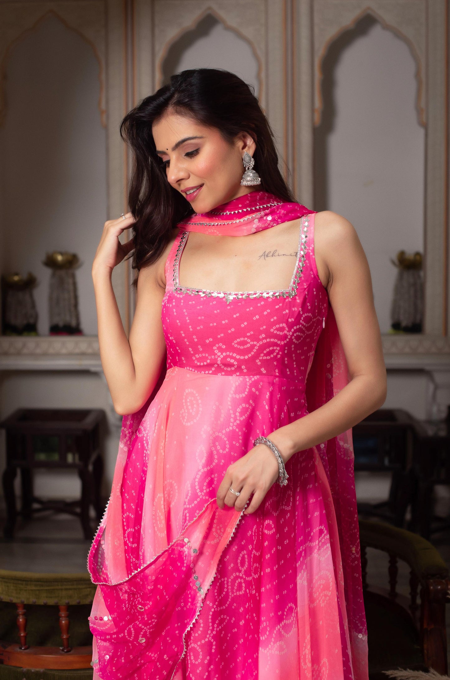 Premium Wedding Edition Designer Baby Pink Anarkali Suit