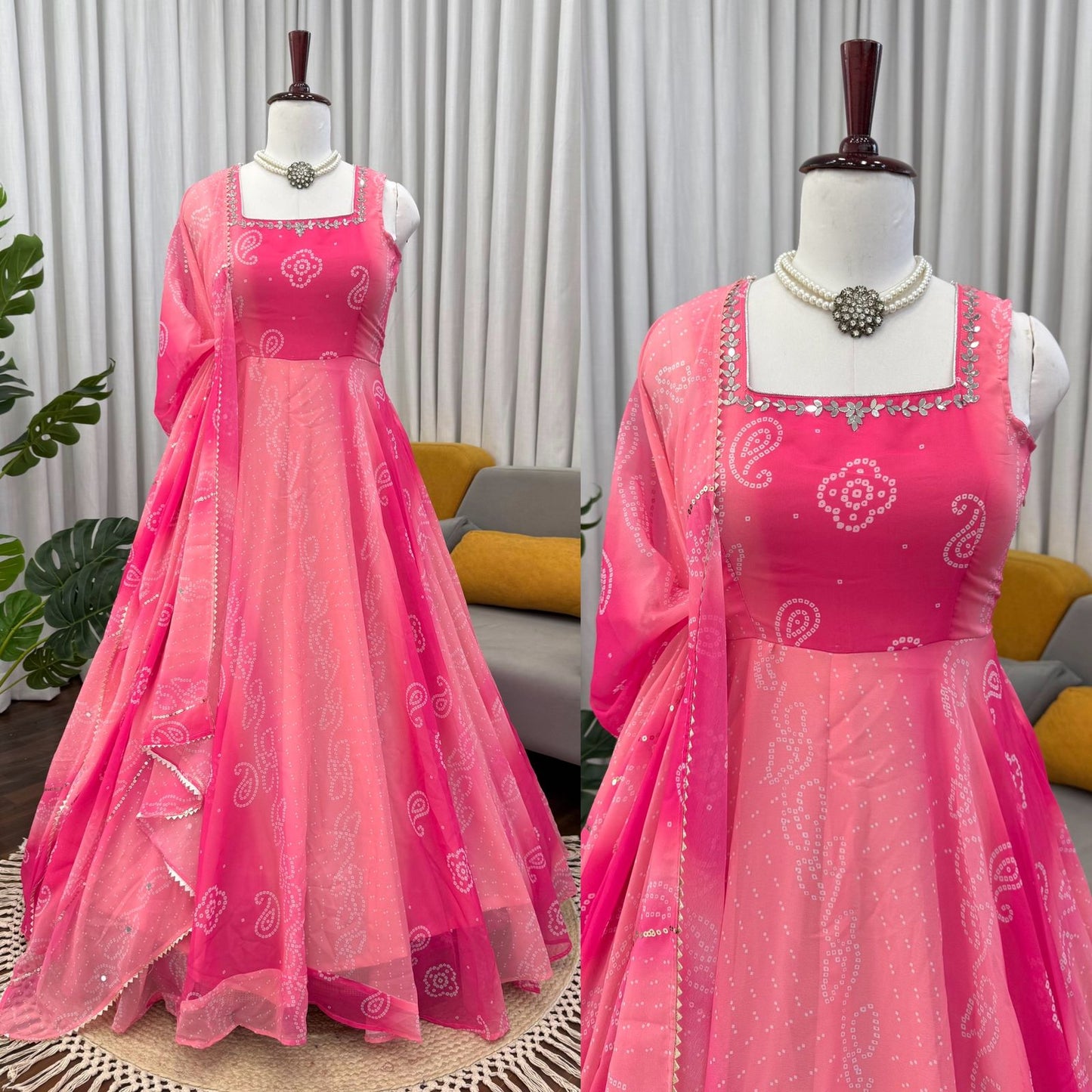 Premium Wedding Edition Designer Baby Pink Anarkali Suit