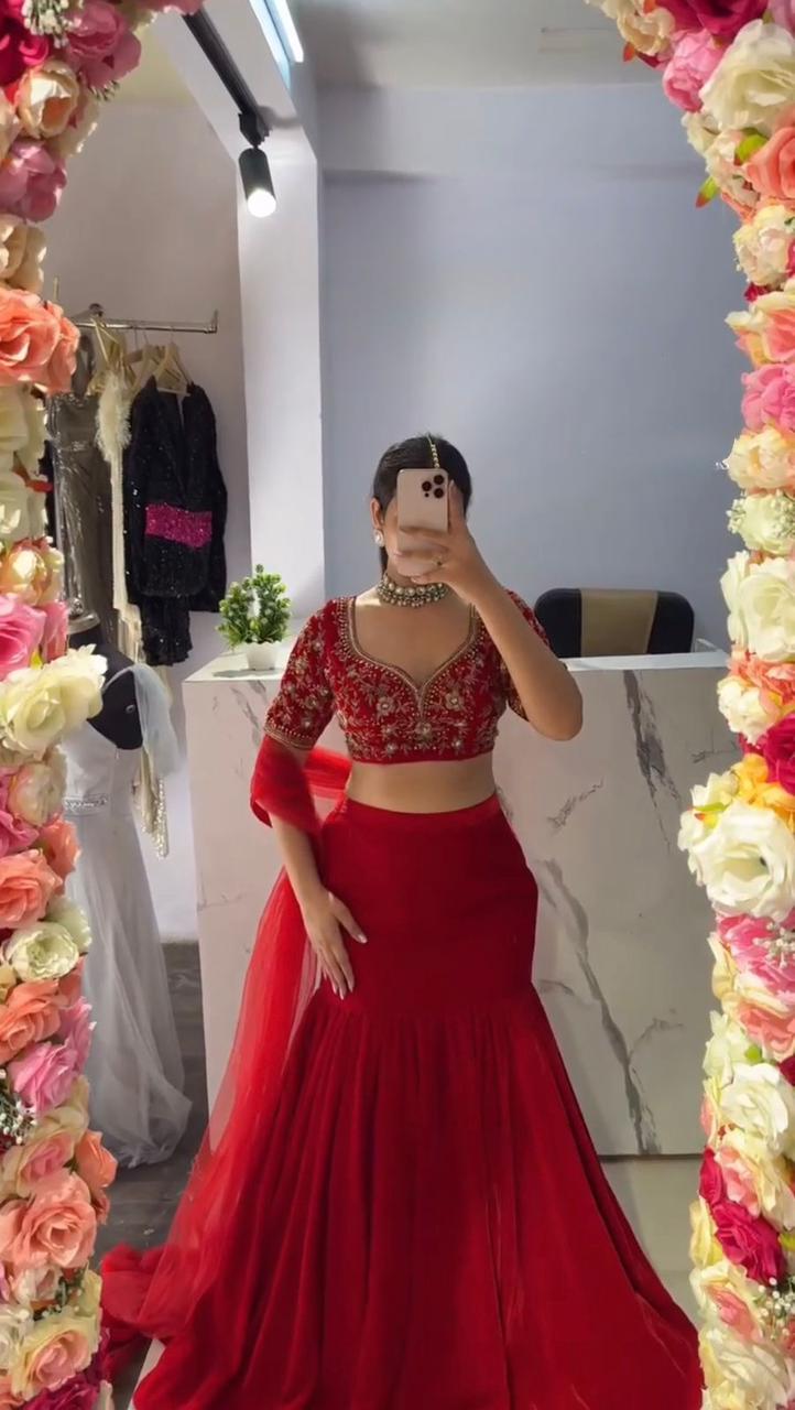 Stunning Wedding Premium Lehenga saree