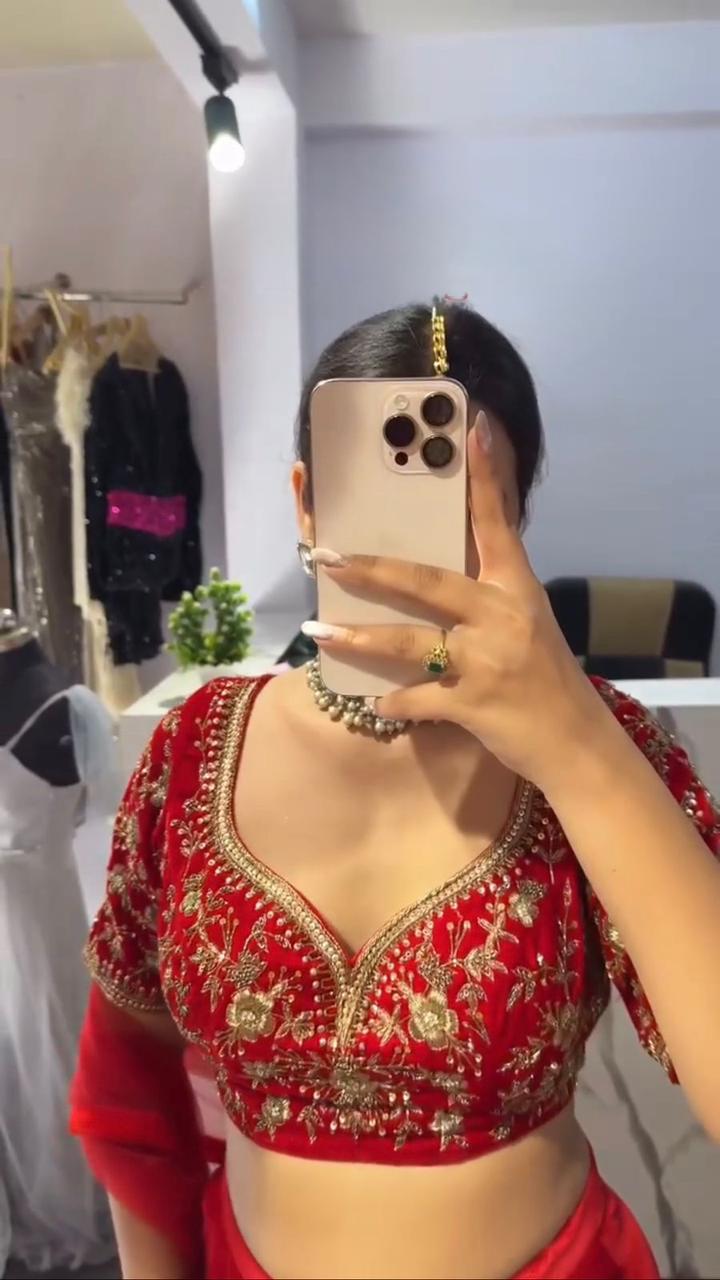 Stunning Wedding Premium Lehenga saree