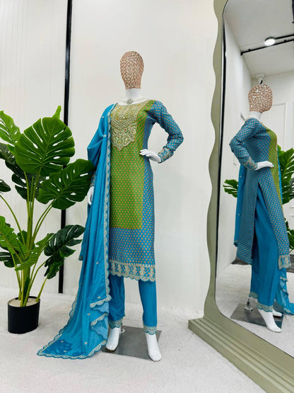 New Patiyala Style Suit set With Duppata