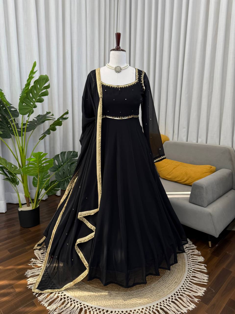 Elegant Wedding Wear Color Anarkali Suit
