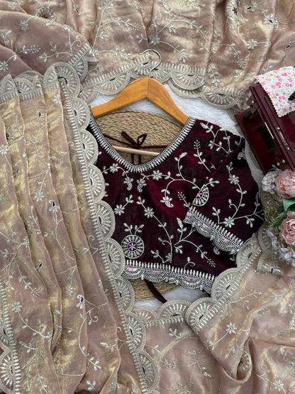 Latest Wedding Ready Color Designer saree