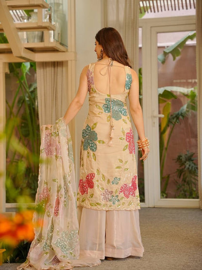 Classic Wedding Top & Sharara Suit