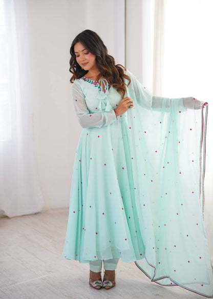 Adaa-E-Royal Premium Anarkali Suit With Designer Thread Embroidery